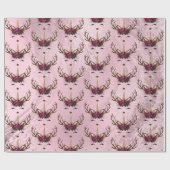 Goldmarmor der Girly-Rose Geschenkpapier (Flach)