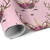 Goldmarmor der Girly-Rose Geschenkpapier (Rolleneckpunkt)