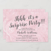 Goldmarmor der Girly Rose | Überraschendes Party G Einladung (Vorne/Hinten)