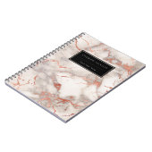 Goldmarmor der modernen Rose Notizblock (Linke Seite)