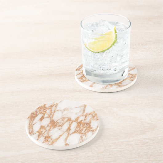 Goldmarmor der Rose Untersetzer (Seite)