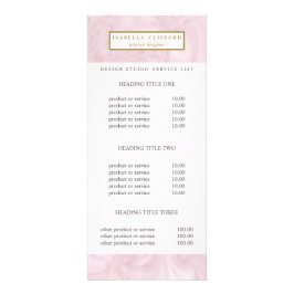 Goldmarmor der weiblichen Rose | Preise und Servic Werbekarte