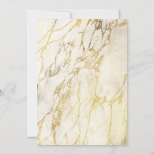 Goldmarmor geometrische Kalligrafie Quinceañera Einladung (Rückseite)