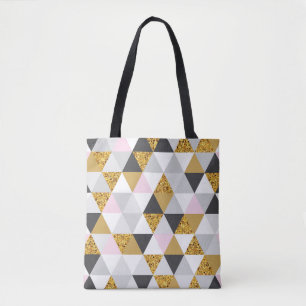 Goldmarmor, geometrische nahtlose Textur Tasche