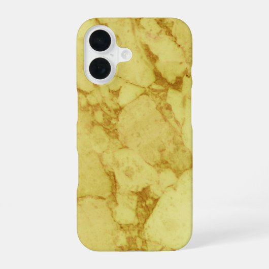 Goldmarmor iPhone 16 Hülle (Rückseite)