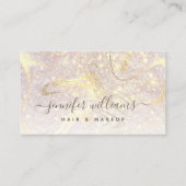 Goldmarmor Moderne Elegante Rose Gold Makeup Artis Visitenkarte (Vorderseite)