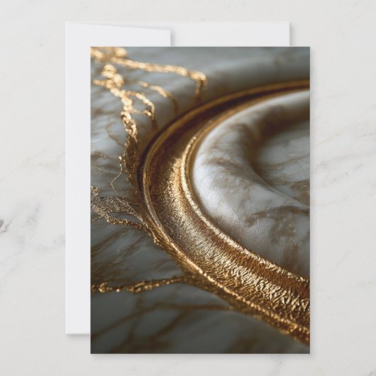 Goldmarmor-Save-the-Date-Karte Save The Date (Vorderseite)