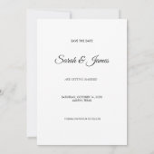 Goldmarmor-Save-the-Date-Karte Save The Date (Rückseite)
