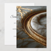 Goldmarmor-Save-the-Date-Karte Save The Date (Vorne/Hinten)