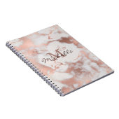 Goldmarmor - Schneeeffekt - elegant Notizblock (Rechte Seite)