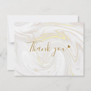 Goldmarmor-Schrift Geschäft Dankeschön-Karte Dankeskarte