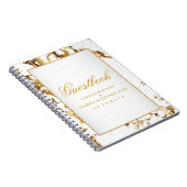 Goldmarmor u. Weiß - Guestbook Notizblock (Rechte Seite)