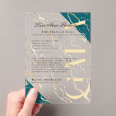 Goldmarmor | Unternehmensgala Acryleinladungen (Insitu (Handheld))