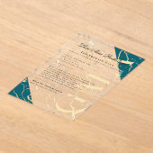 Goldmarmor | Unternehmensgala Acryleinladungen (Ablage )