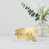 Goldmarmor Visitenkarte (Stehend Vorderseite)