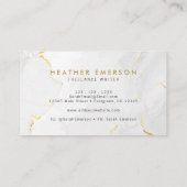 Goldmarmor Visitenkarte (Rückseite)