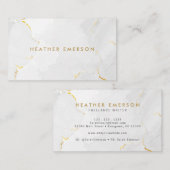 Goldmarmor Visitenkarte (Vorne/Hinten)