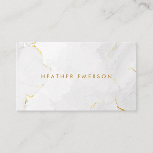 Goldmarmor Visitenkarte (Vorderseite)