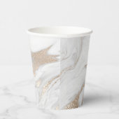 Goldmarmorierter Personalisierter Besondere Anlass Pappbecher (Rechts)