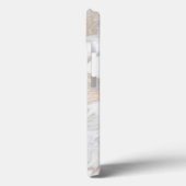 Goldmarmorn Mit Monogramm Case-Mate iPhone Hülle (Rückseite / Links)