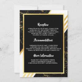Goldmarmorstreifen Typografie bl Hochzeitsprogramm Einladung