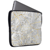 Goldmarmortextur Laptopschutzhülle (Vorne Rechts)