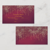 Goldmaroon Visitenkarte (Vorne/Hinten)