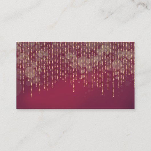 Goldmaroon Visitenkarte (Rückseite)