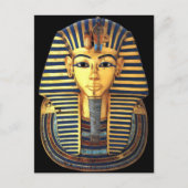 Goldmaske des Pharao Tutankhamun Postkarte (Vorderseite)