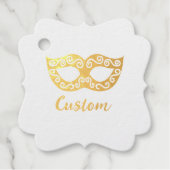 Goldmaske in Venedig Geschenkanhänger (Vorderseite)