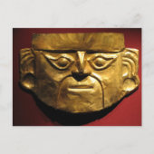 Goldmaske, Lima, Peru Postkarte (Vorderseite)