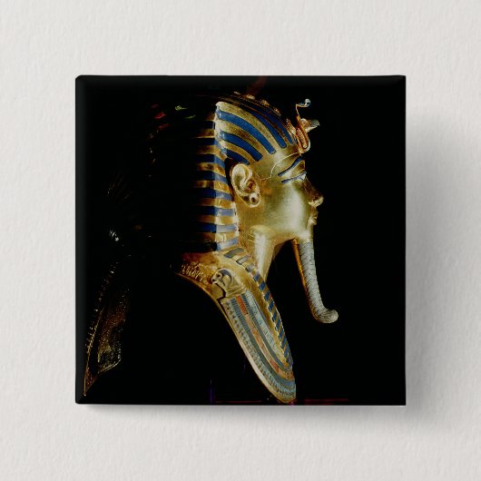 Goldmaske von Tutankhamun Button (Vorderseite)