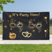 Goldmasquerade Es ist Party Zeit | Banner (Außenbereich)