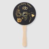 Goldmasquerade Es ist Party Zeit | Fächer (Vorderseite)