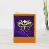 Goldmasquerade Lila Card Karte (Rückseite)
