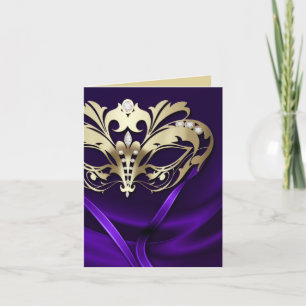 Goldmasquerade Lila Card Karte