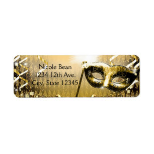 Goldmasquerade Maske Elegante Ball Geburtstagspart