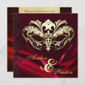 Goldmasquerade, Rotschmuck Einladung (Vorne/Hinten)
