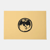 Goldmatte des Schwarzen Drachen Fußmatte (Vorderseite)