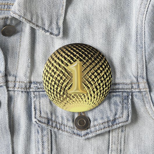 Goldmedaille, 1. Platz Gewinner Button