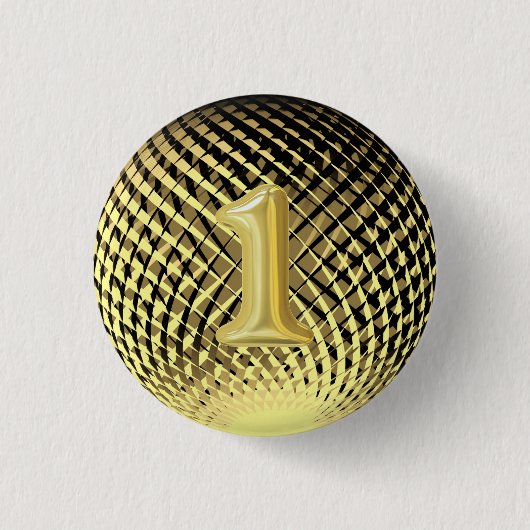 Goldmedaille, 1. Platz Gewinner Button (Vorderseite)