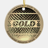 Goldmedaille, 1. Platz Gewinner Keramik Ornament (Vorne)