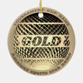 Goldmedaille, 1. Platz Gewinner Keramik Ornament (Hinten)