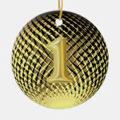 Goldmedaille, 1. Platz Gewinner Keramik Ornament (Vorne)