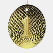 Goldmedaille, 1. Platz Gewinner Keramik Ornament (Links)