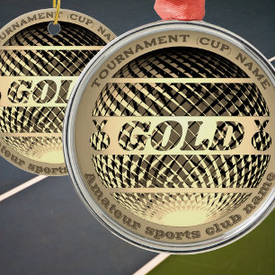 Goldmedaille, 1. Platz Gewinner Keramik Ornament