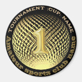Goldmedaille, 1. Platz Sieger Sticker Magnet (Vorne)