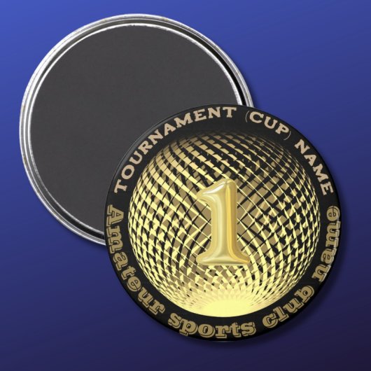 Goldmedaille, 1. Platz Sieger Sticker Magnet