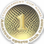 Goldmedaille, 1. Platz Siegerin Sticker (Vorderseite)