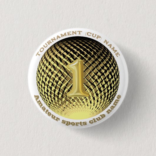 Goldmedaille, 1. Platz Siegerin Sticker Button (Vorderseite)